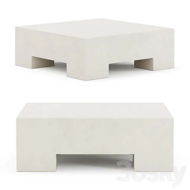 Kamari coffee table by West Elm 3D Model Kamari coffee table by West Elm 3D Model
