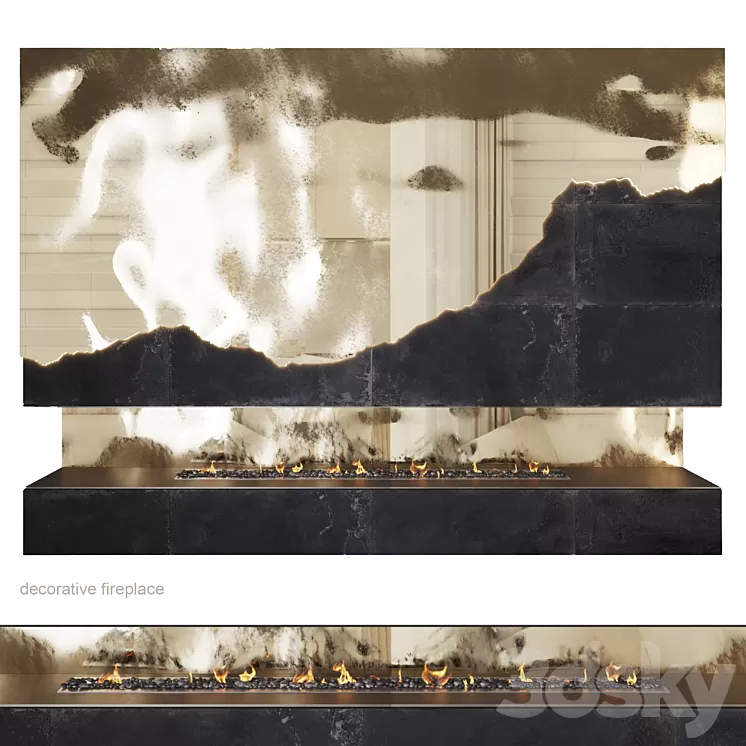 kamin_art gold 3D Model