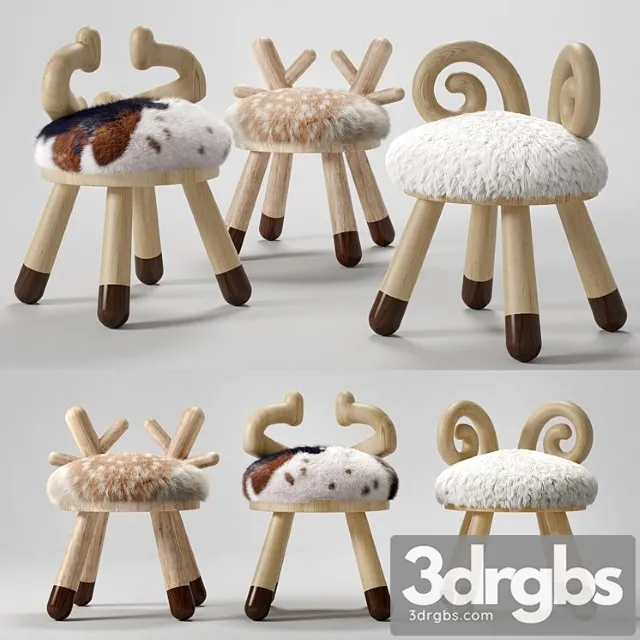 Kamina C Chairs by Takeshi Sawada 3D Model Download