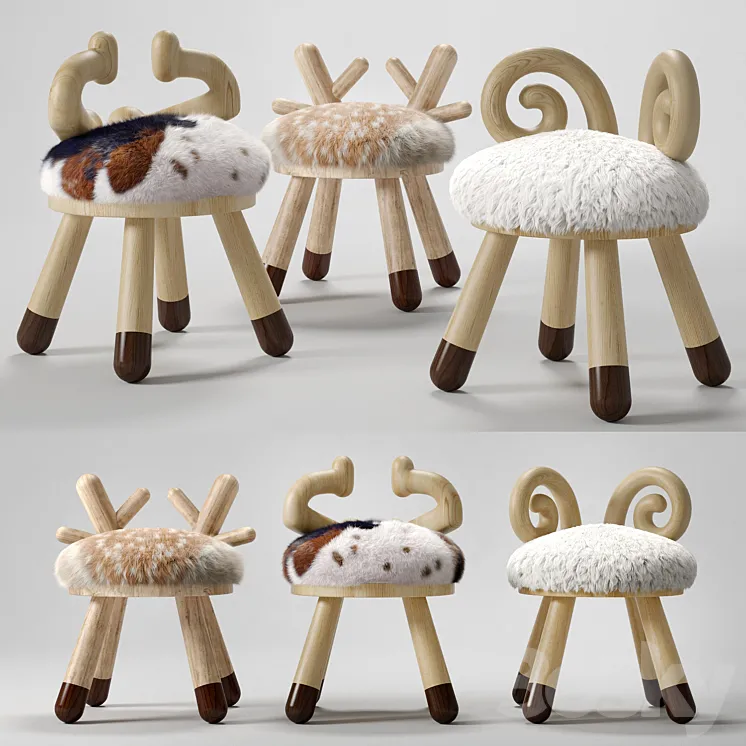 Kamina – C CHAIRS by Takeshi Sawada 3D Model Free Download