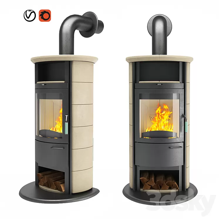 Kaminofen HARK 17N 3D Model