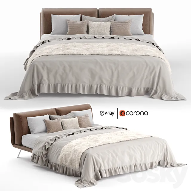 Kanaha bed by Ditre Italia 3D Model Kanaha bed by Ditre Italia 3D Model