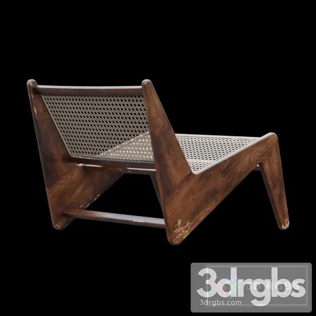 Kangaroo Chair by Pierre Jeanneret 3D Model Download