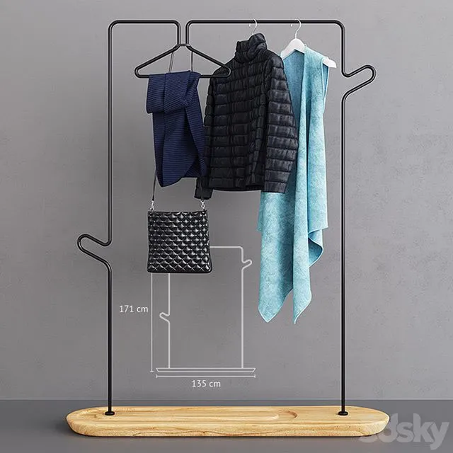 Kann Pend Valet Stand Female Edition 3D Model