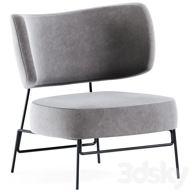 Kapoor B Armchair by Annud 3D Model