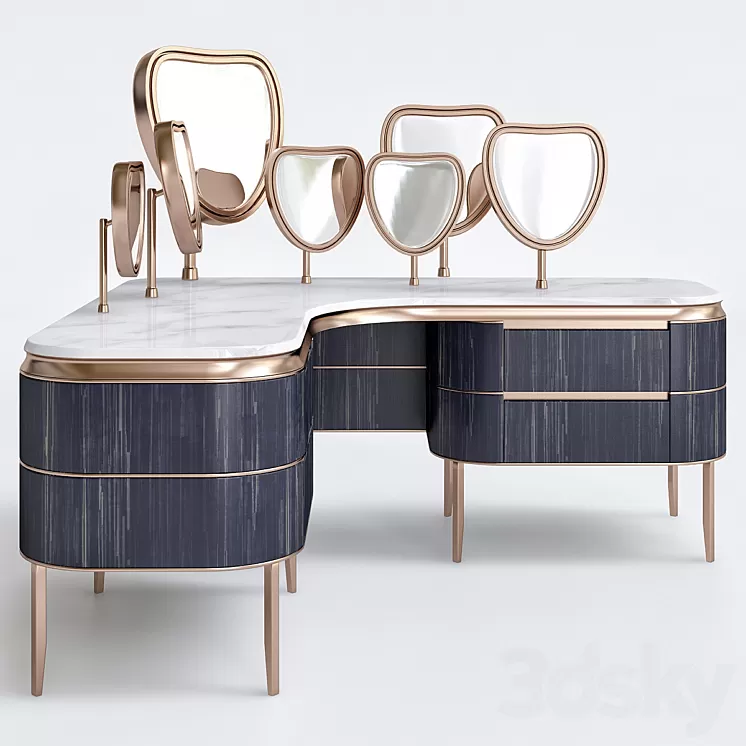 Kara  Dressing table By Natevo 3D Model