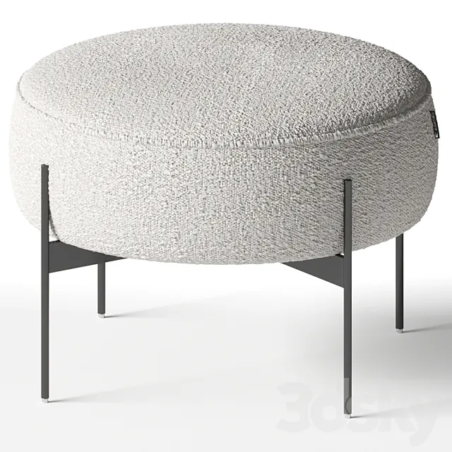 Kardiel – Dot Fabric Ottoman 3D Model Kardiel – Dot Fabric Ottoman 3D Model