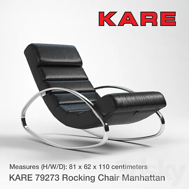 KARE 79273 Rocking Chair Manhattan 3D Model