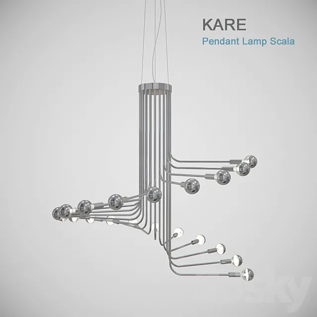 KARE _ Pendant Lamp Scala 3D Model KARE _ Pendant Lamp Scala 3D Model