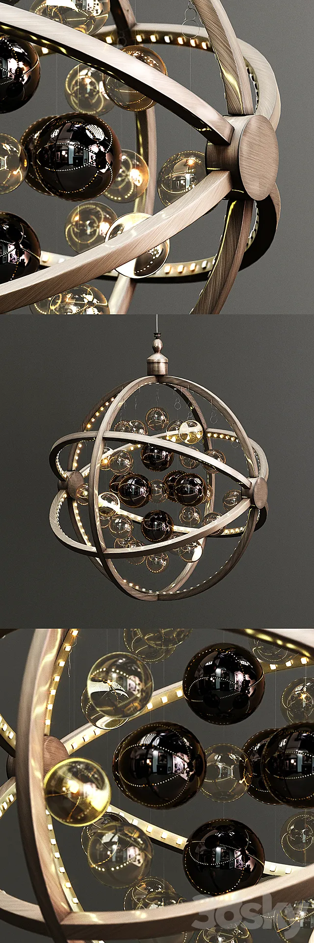 KARE _ Pendant Lamp Universum Copper LED 3DModel