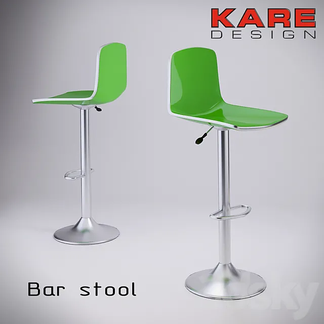 KARE BAR STOOL 3D Model KARE BAR STOOL 3D Model