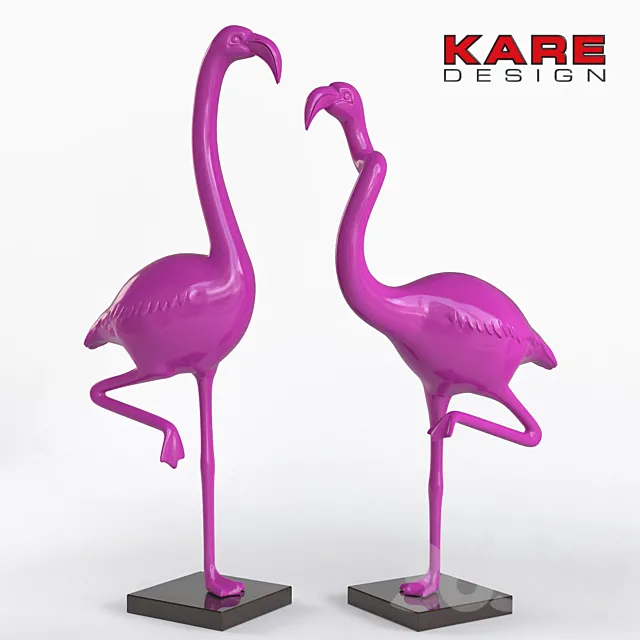 KARE Deco Figurine Flamingo 3D Model