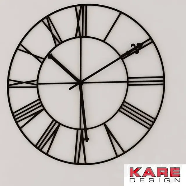 KARE DESIGN _ Deco Wall Clock Factory 3DModel KARE DESIGN _ Deco Wall Clock Factory 3DModel