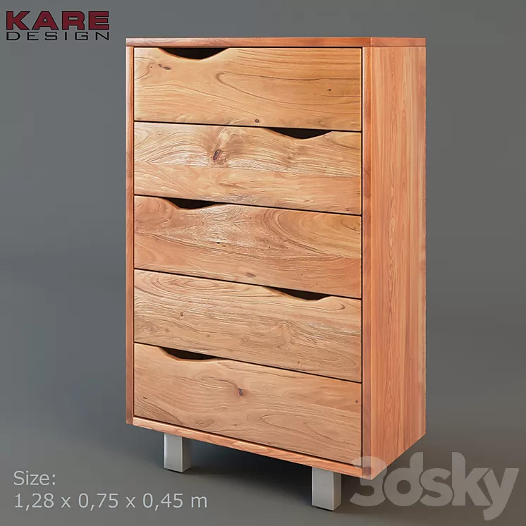 Kare Design Nature Line Ladekast 3D Model