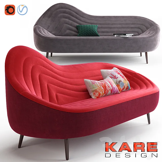 Kare Design Sofa Isobar 3DModel Kare Design Sofa Isobar 3DModel