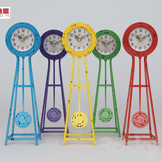 kare design table clock 3D Model kare design table clock 3D Model