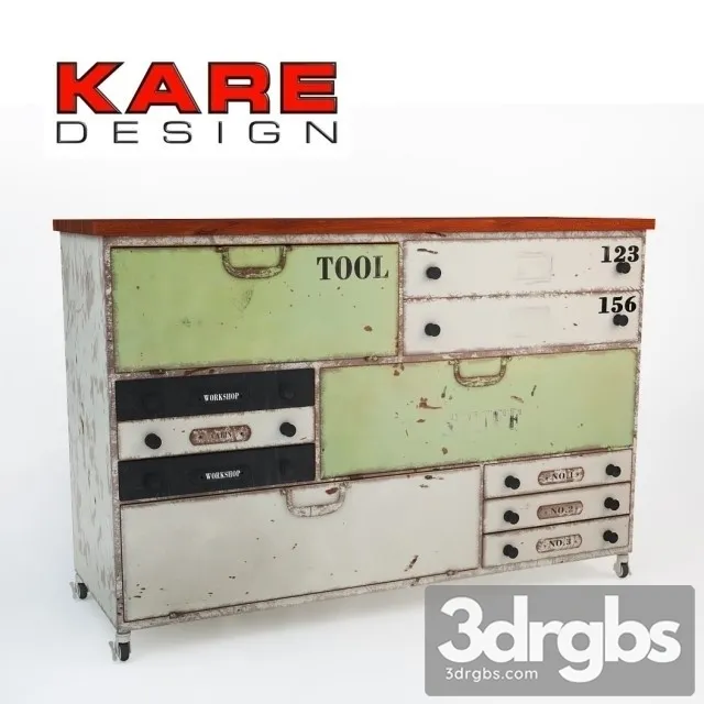 Kare Dresser DIY 3 3D Model Download