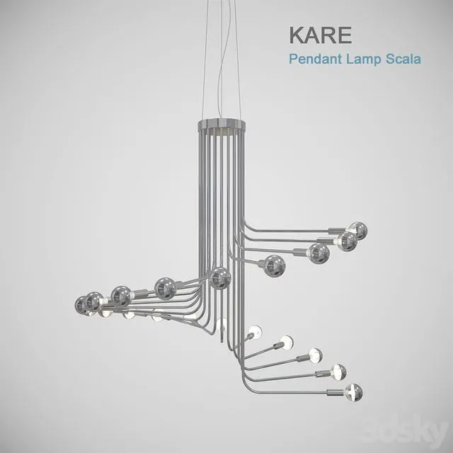 KARE Pendant Lamp Scala 3D Model KARE Pendant Lamp Scala 3D Model