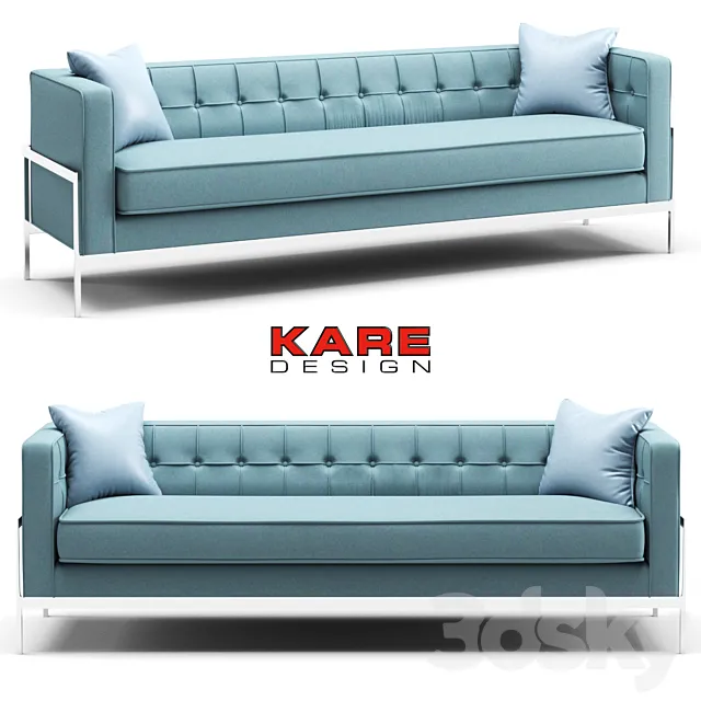 Kare Sofa Loft 3-Seater 3D Model Kare Sofa Loft 3-Seater 3D Model