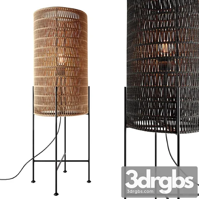 Kari Floor Dutch Lamp Bone 3D Model Download