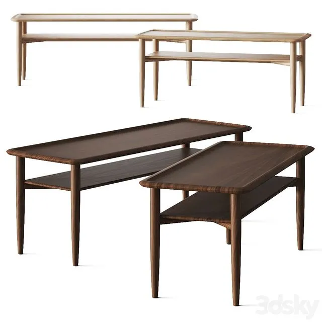 Karimoku Kunst Coffee Tables 3D Model