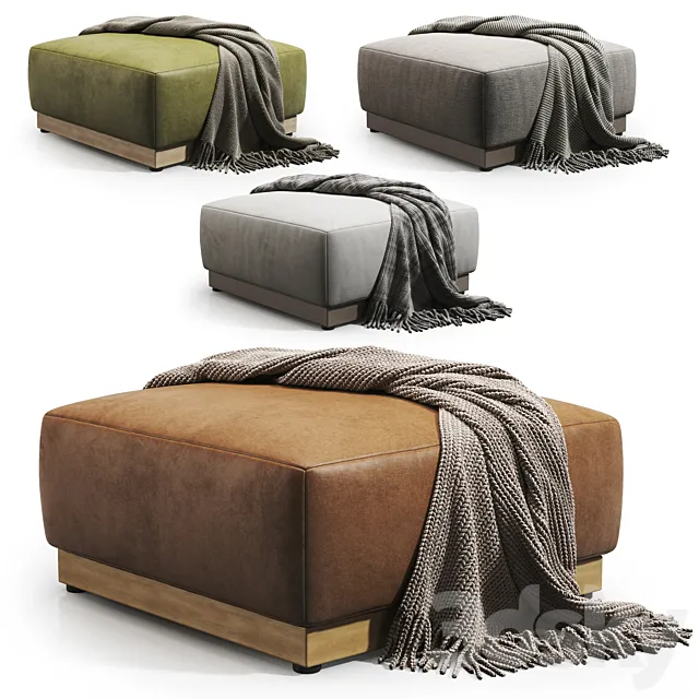 Karimoku N-S02 Modular Fabric Pouf 3D Model Karimoku N-S02 Modular Fabric Pouf 3D Model