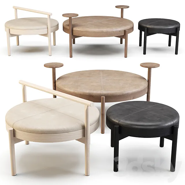 Karl Andersson: Ottomans – Hygge 2020 Set-02 3DModel Karl Andersson: Ottomans – Hygge 2020 Set-02 3DModel