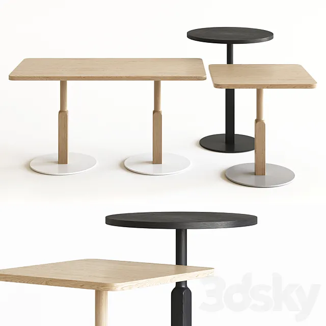 Karl Andersson Woodwork Table Set 3D Model