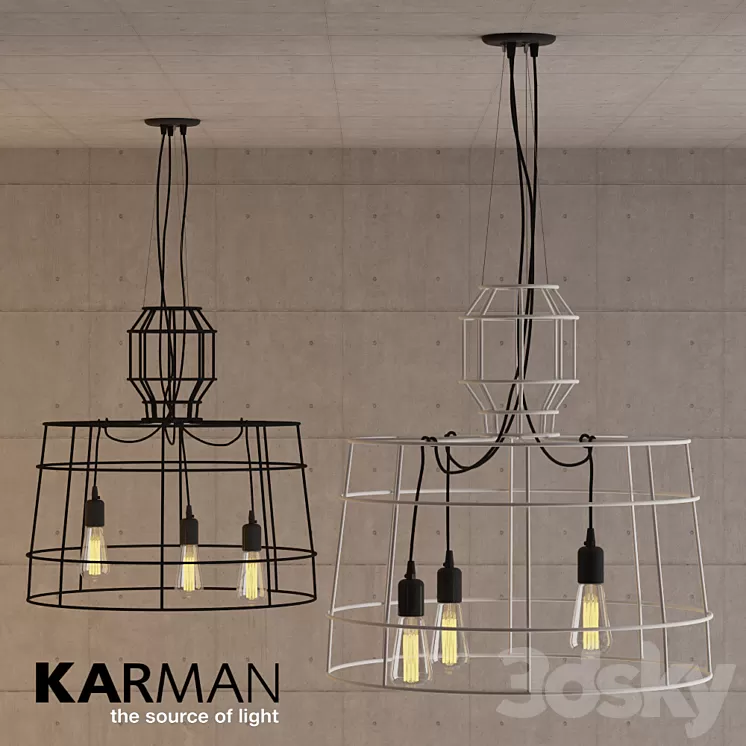 Karman SISMA Pendant lamp 3D Model Karman SISMA Pendant lamp 3D Model