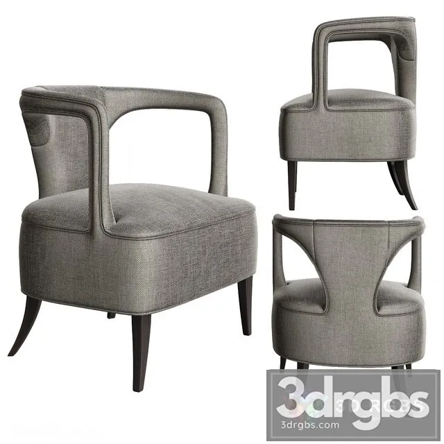 Karoo Armchair Brabbu 3D Model Download