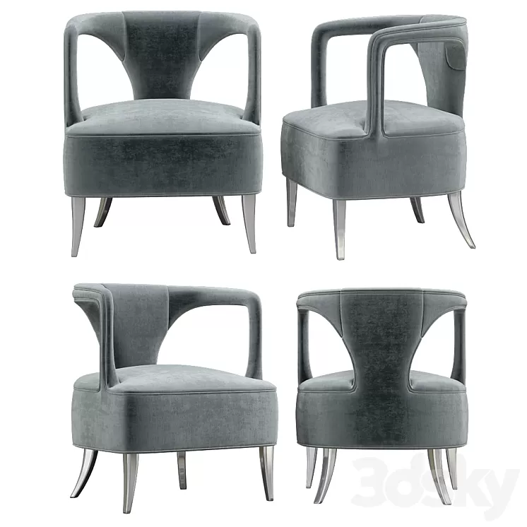 Karoo armchair – Brabbu 3D Model