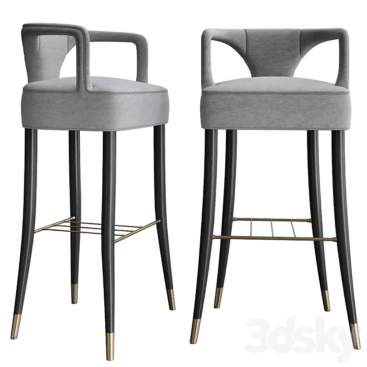 Karoo bar chair by Brabbu 3D Model Karoo bar chair by Brabbu 3D Model