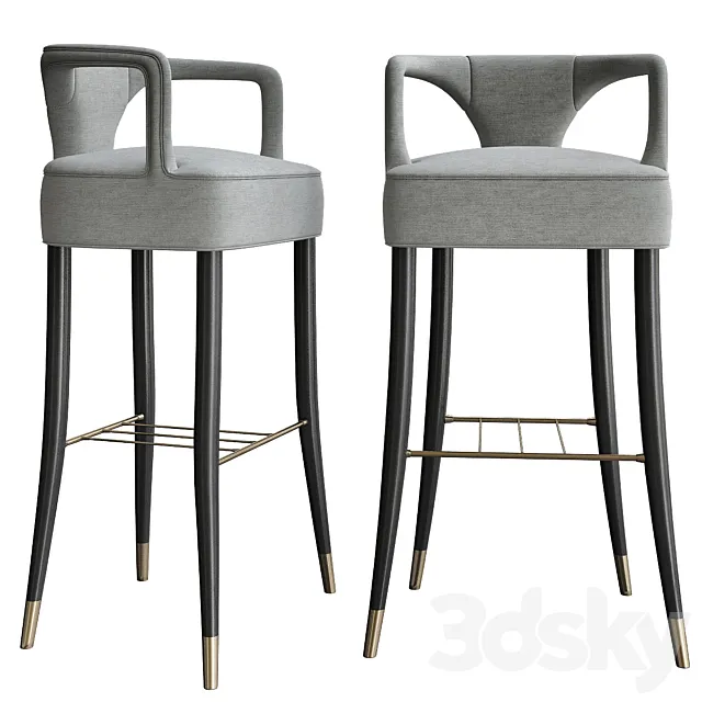 Karoo bar chair by Brabbu 3DModel