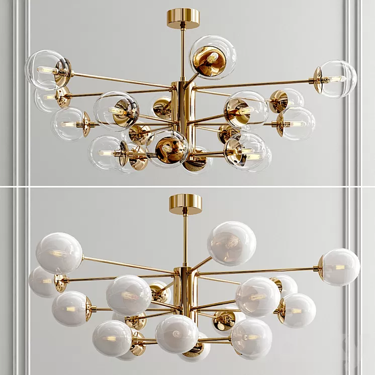 Karrington Large Chandelier 3D Model Karrington Large Chandelier 3D Model
