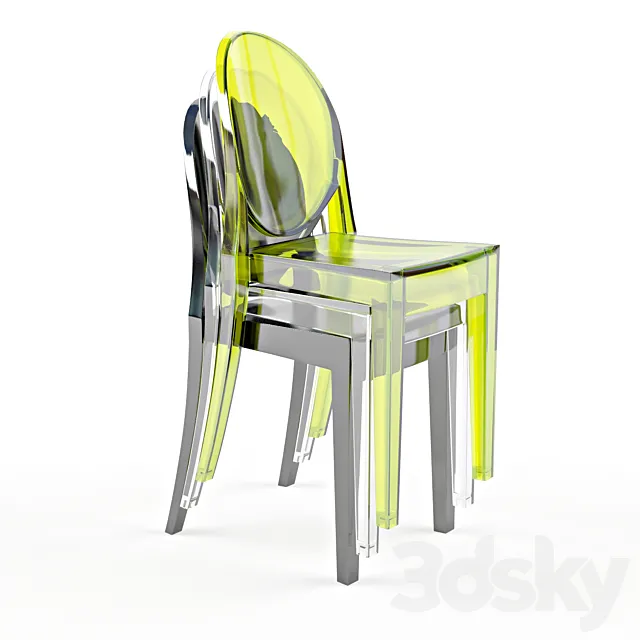 Kartell _ Victoria Ghost Chair 3DModel Kartell _ Victoria Ghost Chair 3DModel