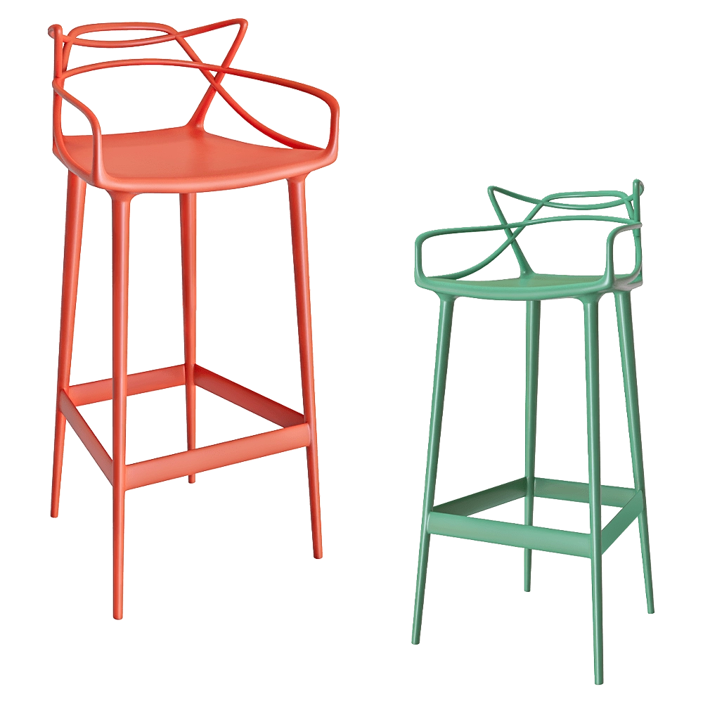 Kartell – Bar stool Master 3D Model Kartell – Bar stool Master 3D Model