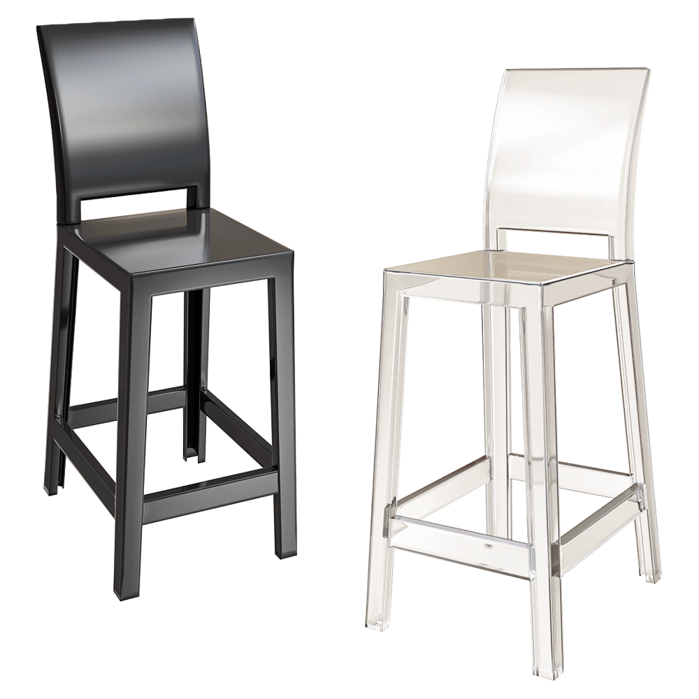 Kartell – Bar stool One more please 3D Model Kartell – Bar stool One more please 3D Model