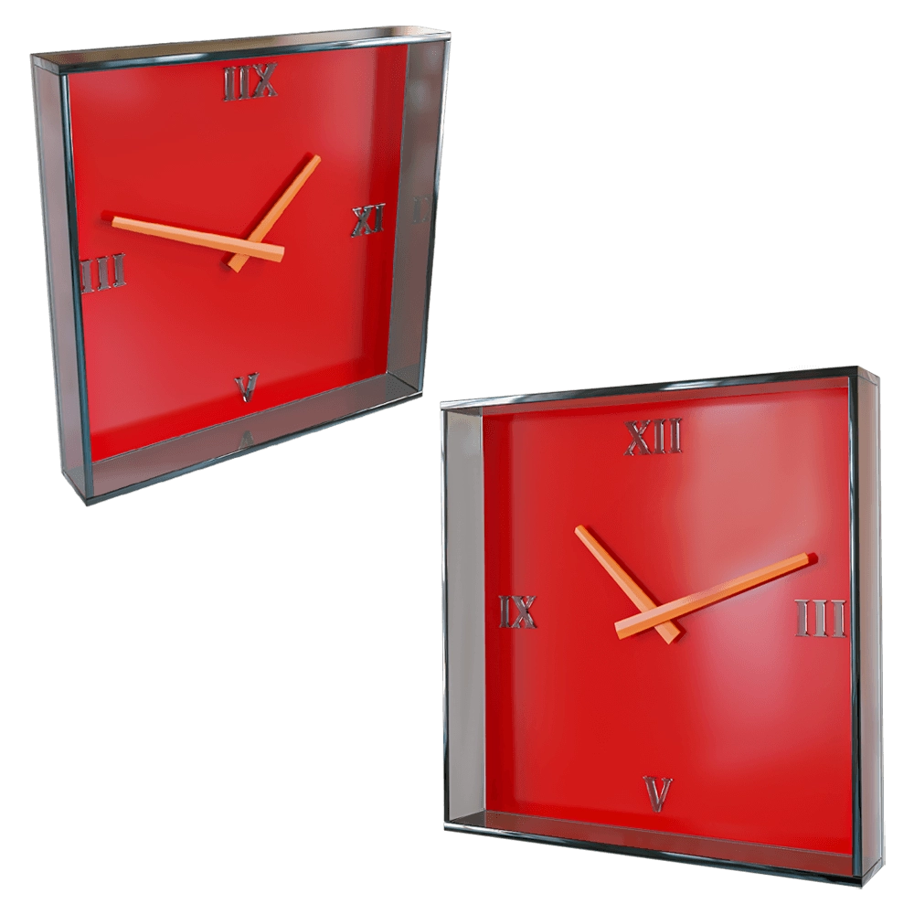 Kartell – Clock Tic Tac 3D Model Kartell – Clock Tic Tac 3D Model
