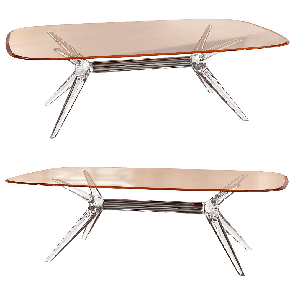 Kartell – Coffee table Blast rectangular 3D Model