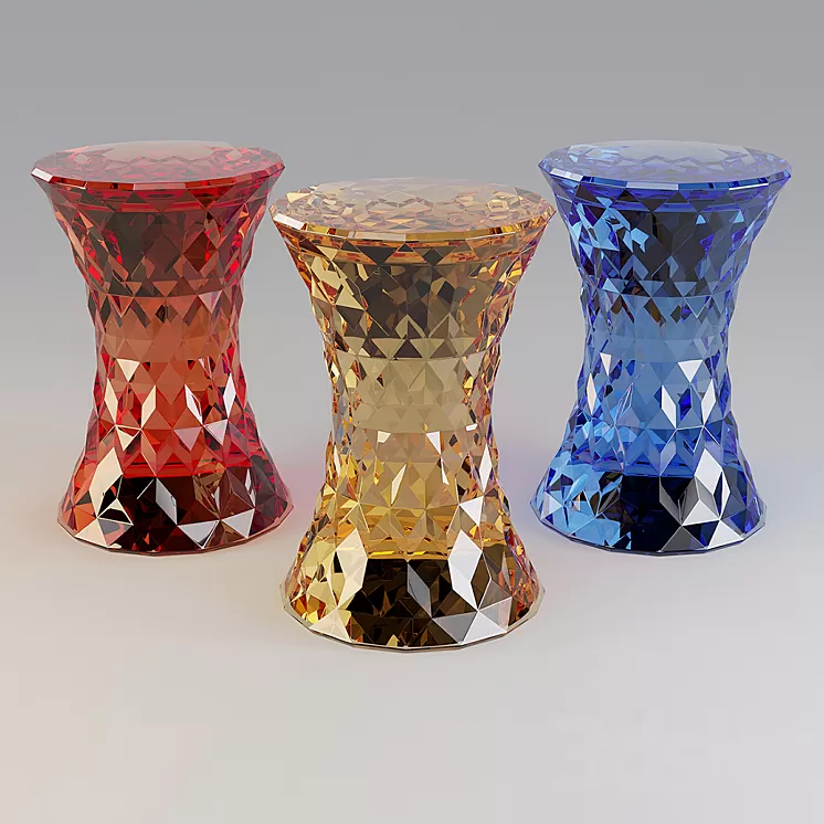 Kartell: Coffee Table – Stone 3D Model Kartell: Coffee Table – Stone 3D Model