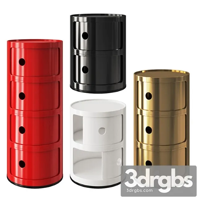 Kartell componibili 2 3D Model Download