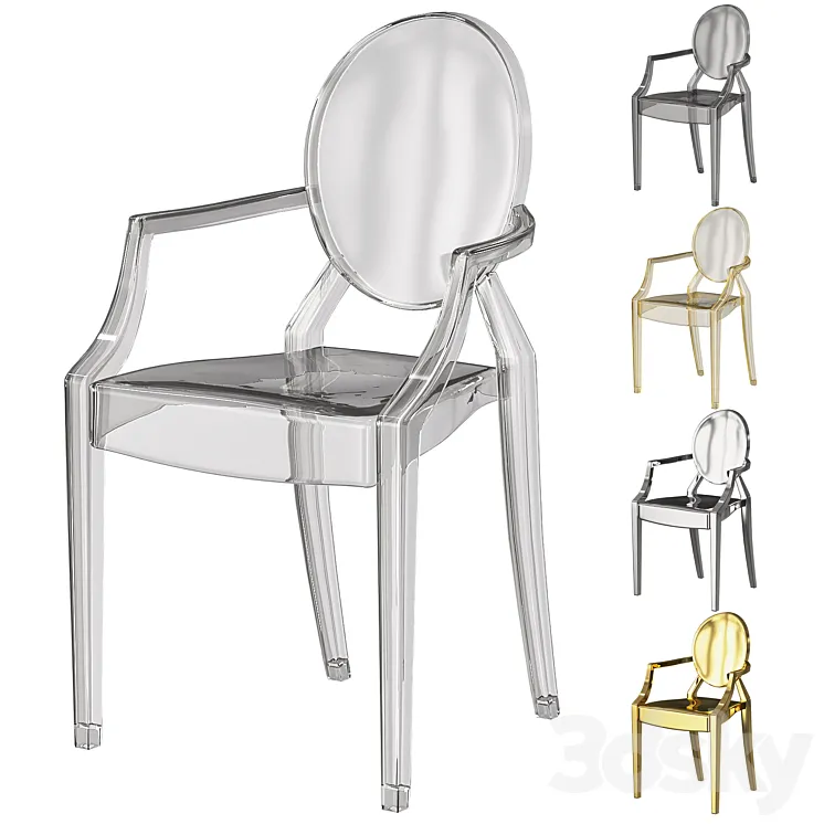 Kartell ghost chair 3D Model Free Download