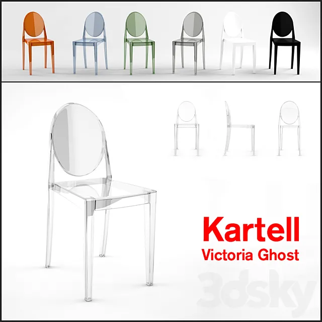 Kartell Victoria Ghost Chair 3DModel