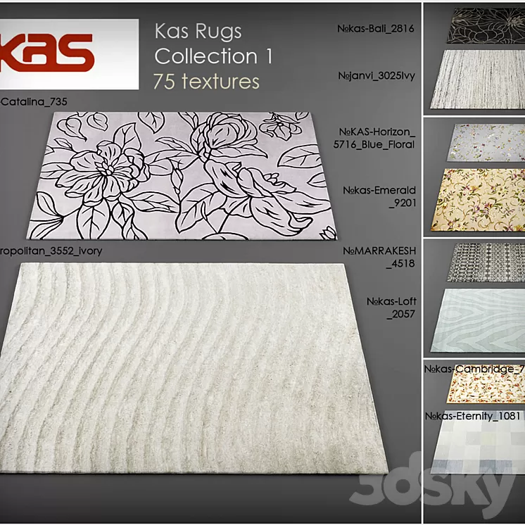 Kas rugs 3D Model Kas rugs 3D Model