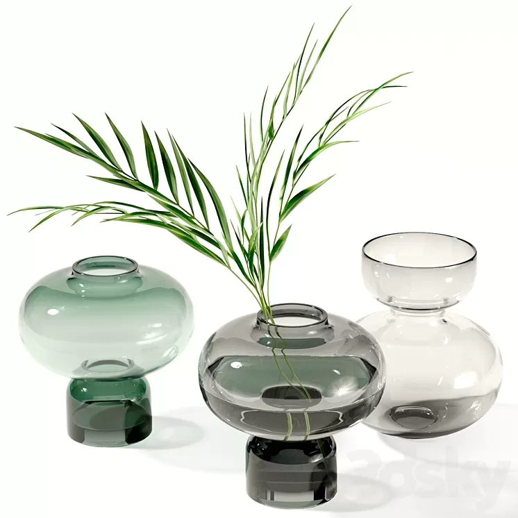 Kasablanka Vases Set 3D Model