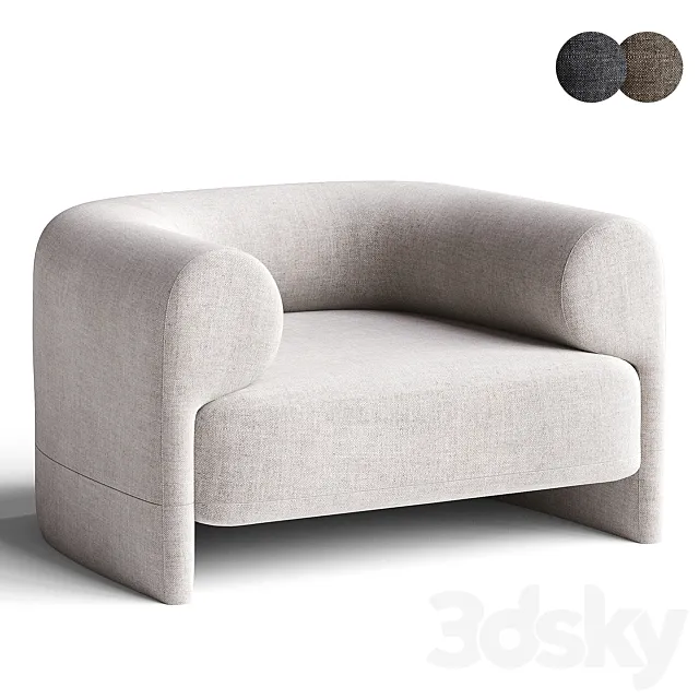 KASBA Armchair BY ANDREA BONINI 3D Model