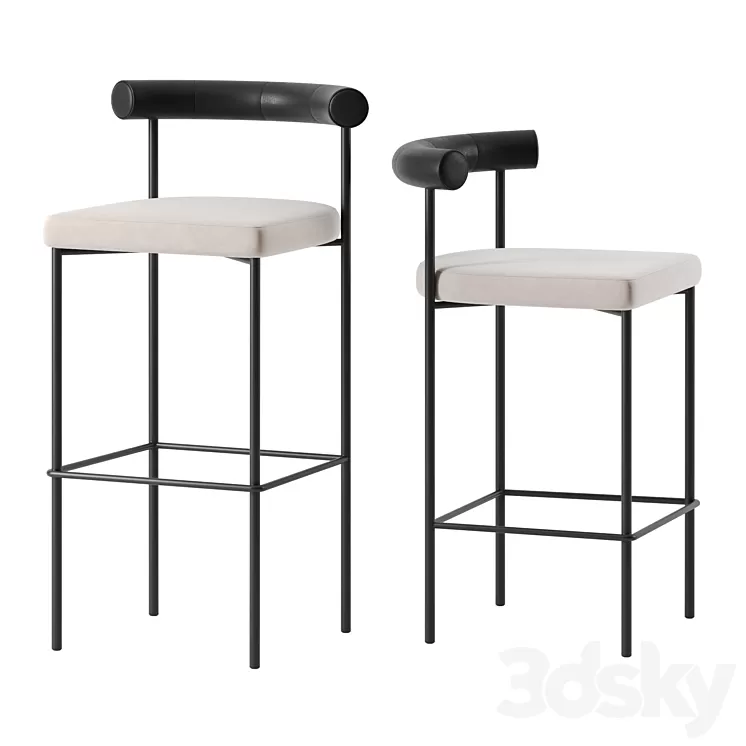 Kashmir bar Stools by Resident 3D Model Free Download