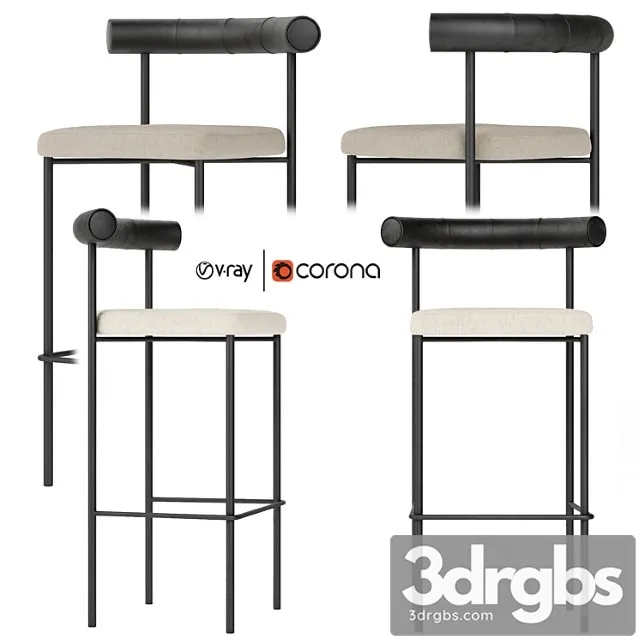 Kashmir barstool simon james resident 2 3D Model Download Kashmir barstool simon james resident 2 3D Model Download