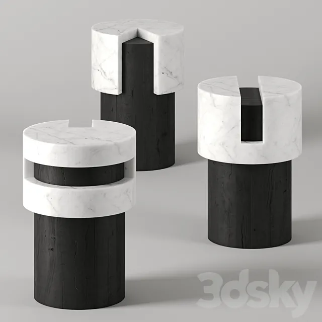 Kask tables by Stephane Parmentier 3DModel