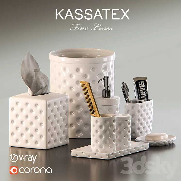 Kassatex Home – Savoy Accessories 3D Model